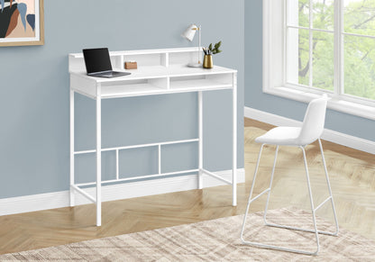 Computer Desk For Home Office, Standing, Storage Shelves, Laptop, Contemporary & Modern 8th Street