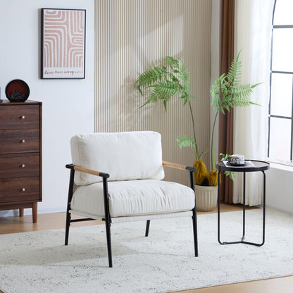 Modern Accent Chair With Cushions, Cozy Seating Noble House