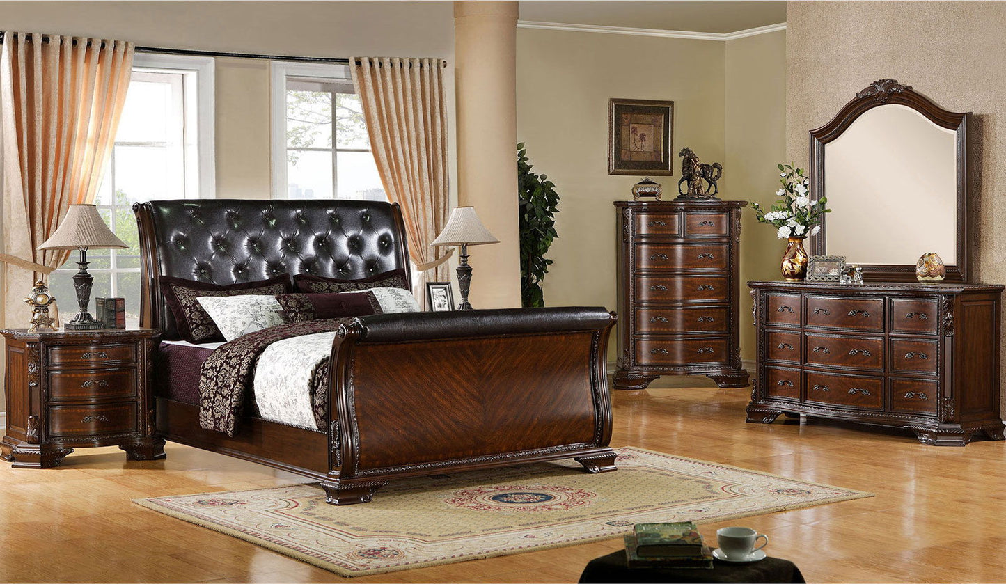 Monte Vista - Nightstand - Brown Cherry