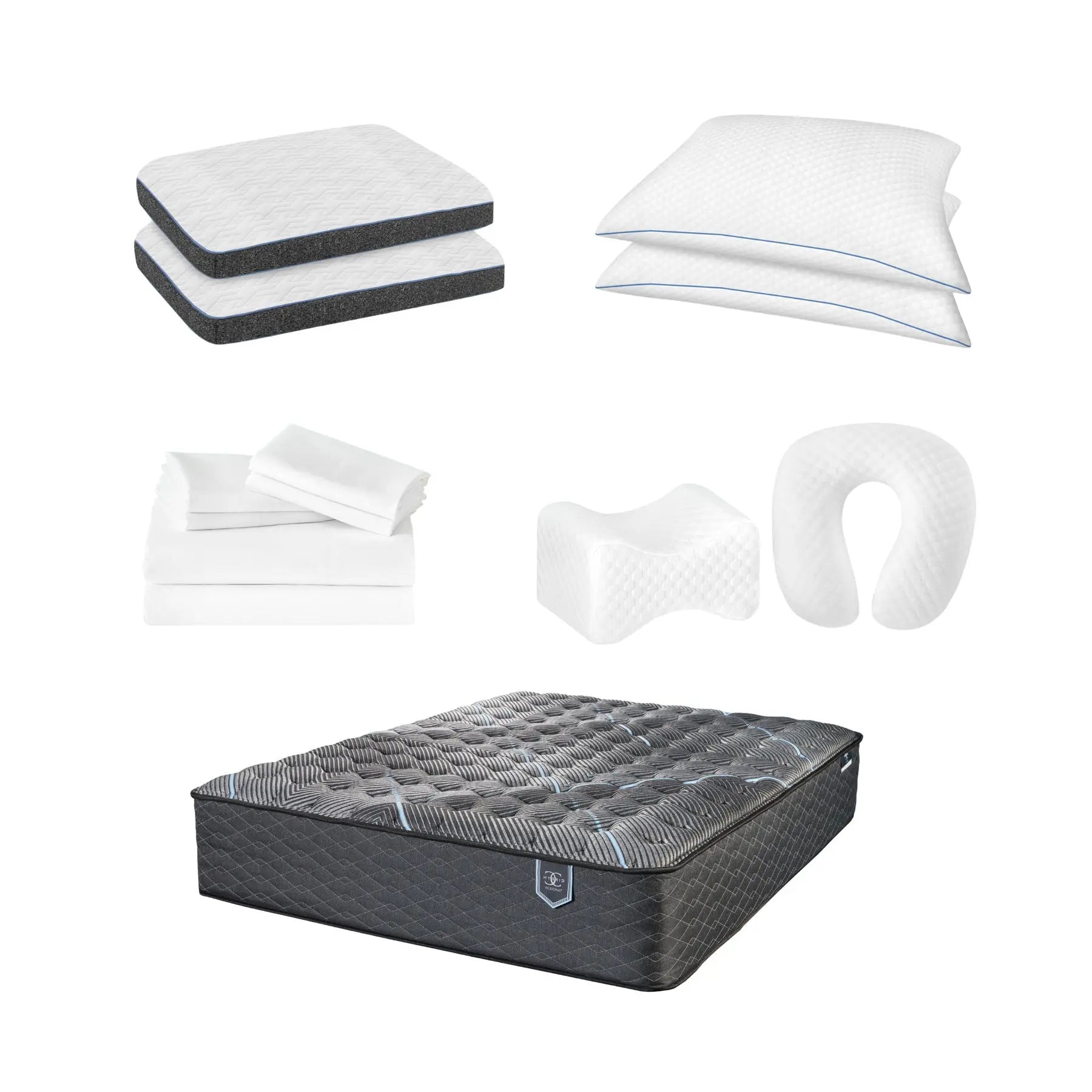 Comfort Care - Hybrid Restful Nights Euro Top Mattress With Premium Comfort Bedding Pack Restonic Mattress
