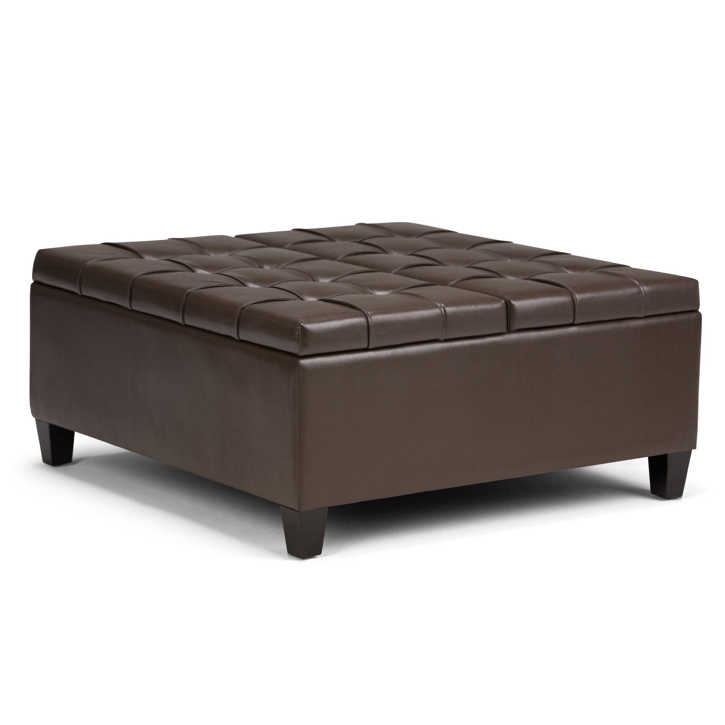 Harrison - Upholstered Coffee Table Storage Ottoman Simpli-Home