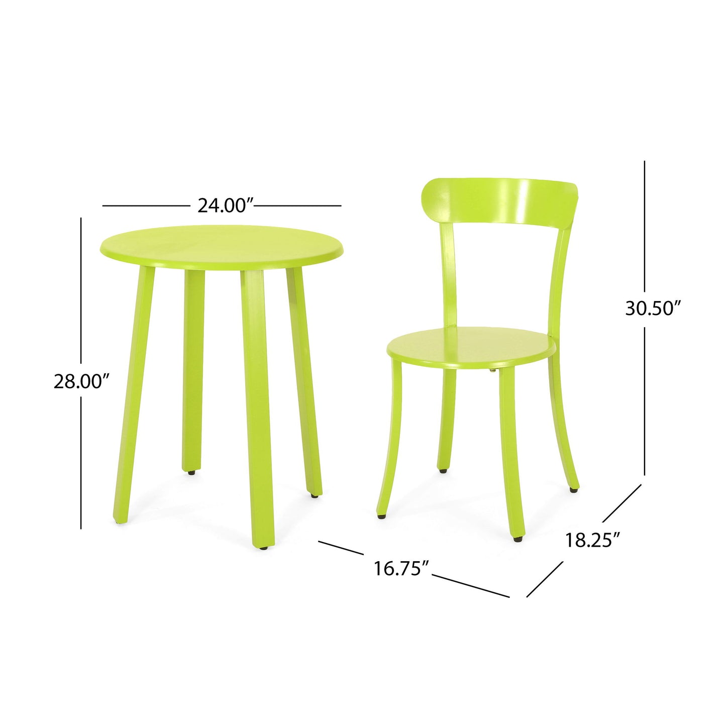 Barbados - Bistro Set - Green Noble House