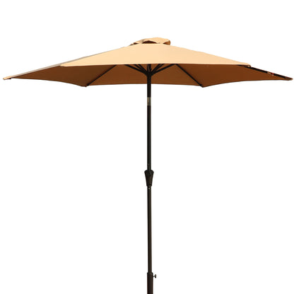 9' Pole Umbrella With Carry Bag - Taupe Home Essentials