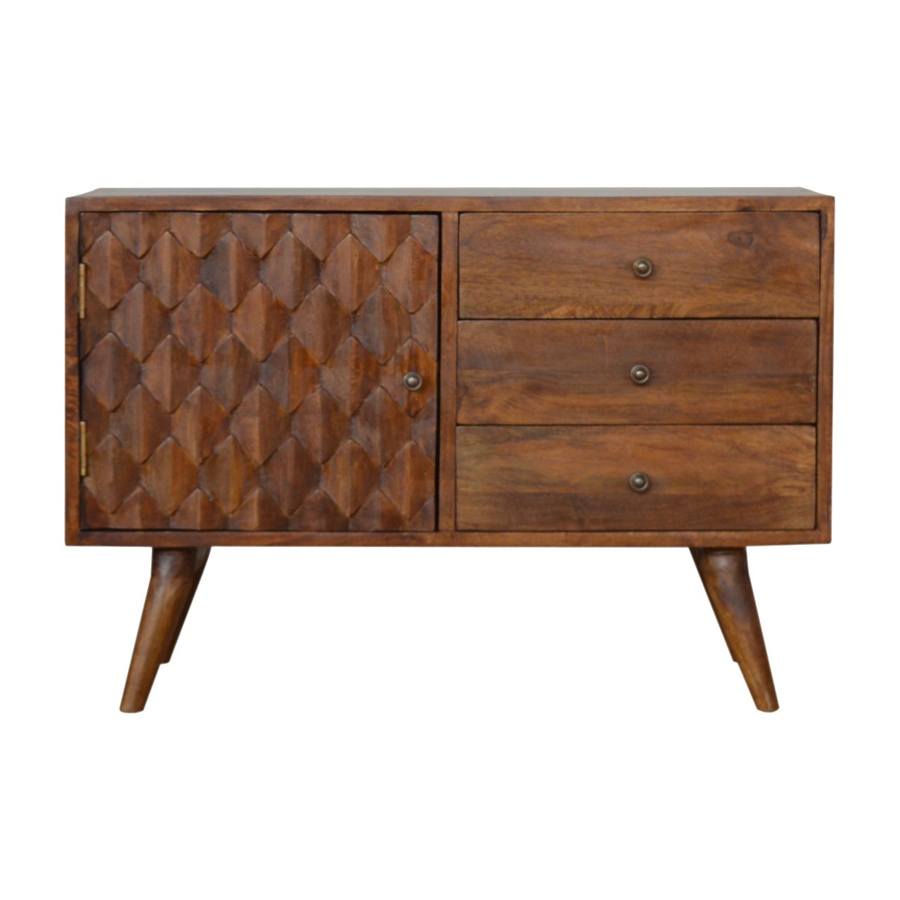 Solid Wood Carved Sideboard Artisan Furniture