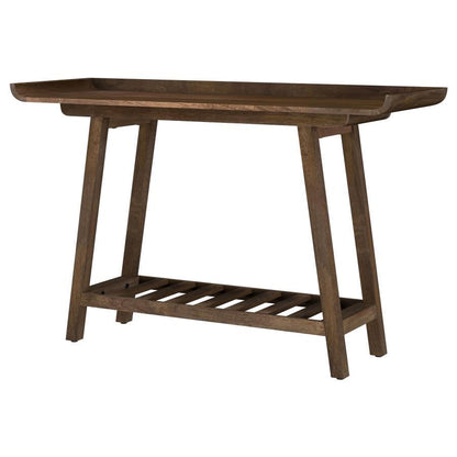 Ornelas - Console Table With Slatted Shelf - Mango Brown Coaster Fine Furniture