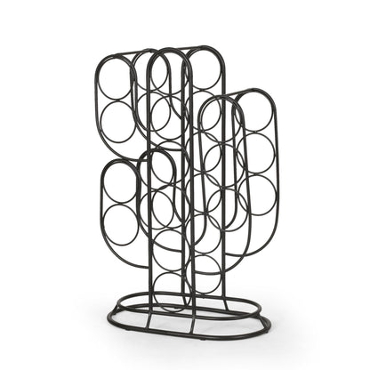 Wine Rack - Black Home Essentials