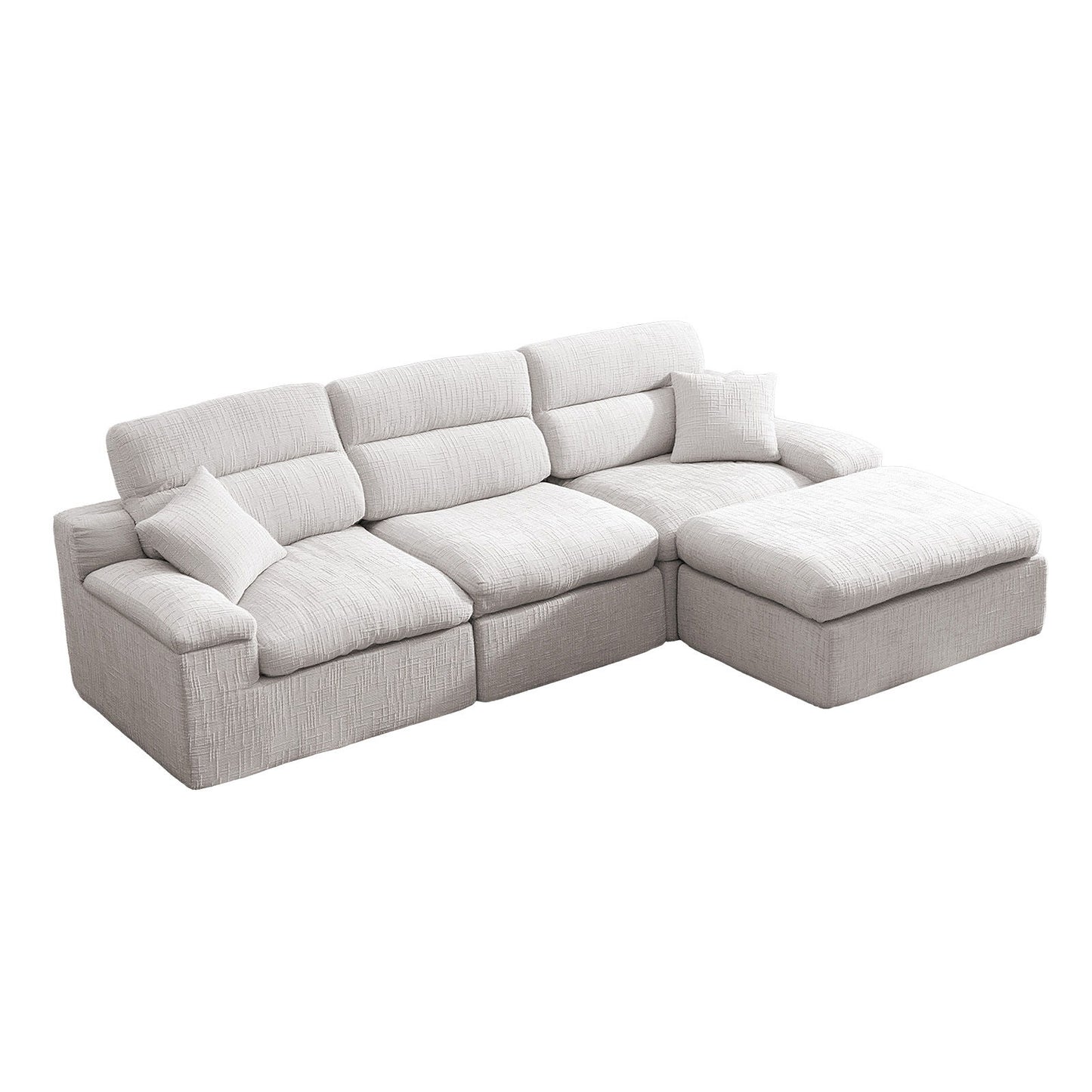 Corner Chaise Sofa With High Backrest Home Essentials