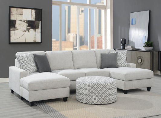 Ranger - Round Ottoman - Gray Emerald Home