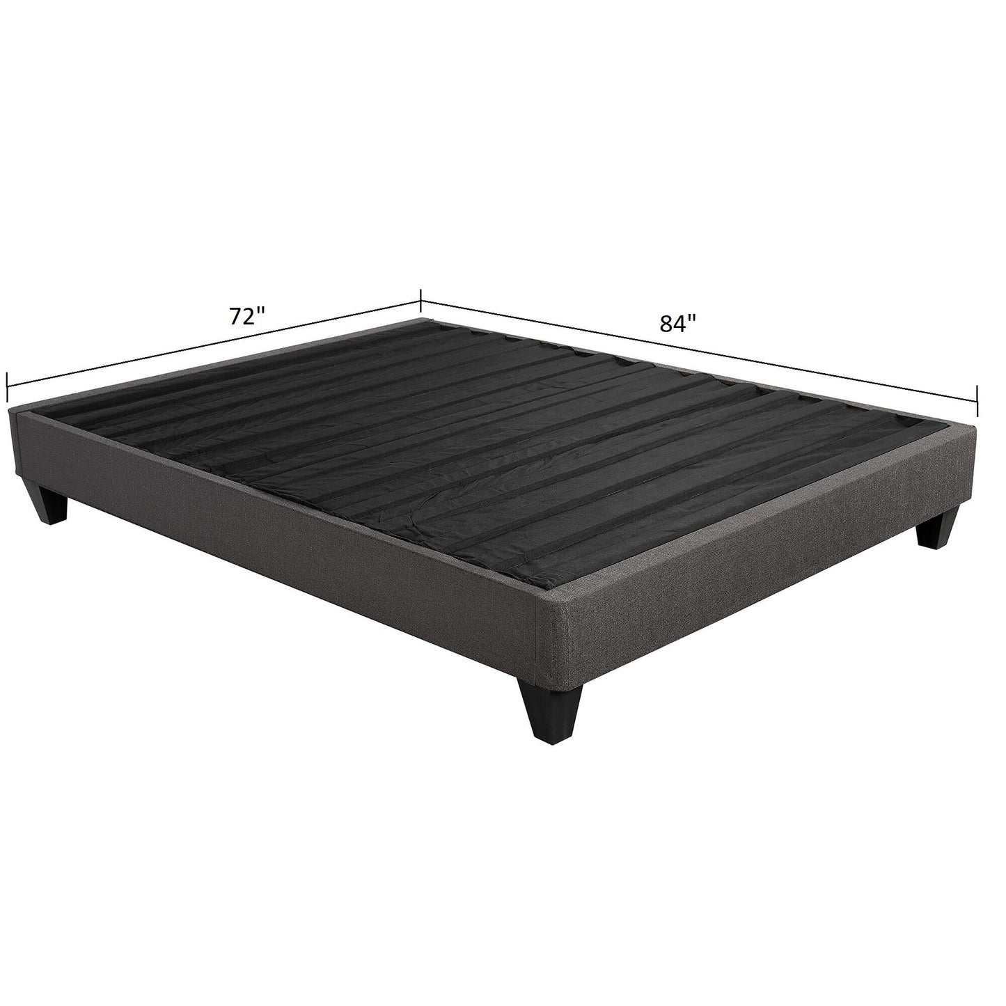 14" Upholstered Platform Bed Base, Mattress Foundation Daily Nest