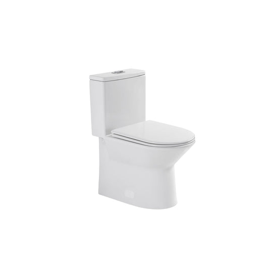 1 Piece Toilet With Dual Flush & Rimless Bowl - Glossy White Daily Nest