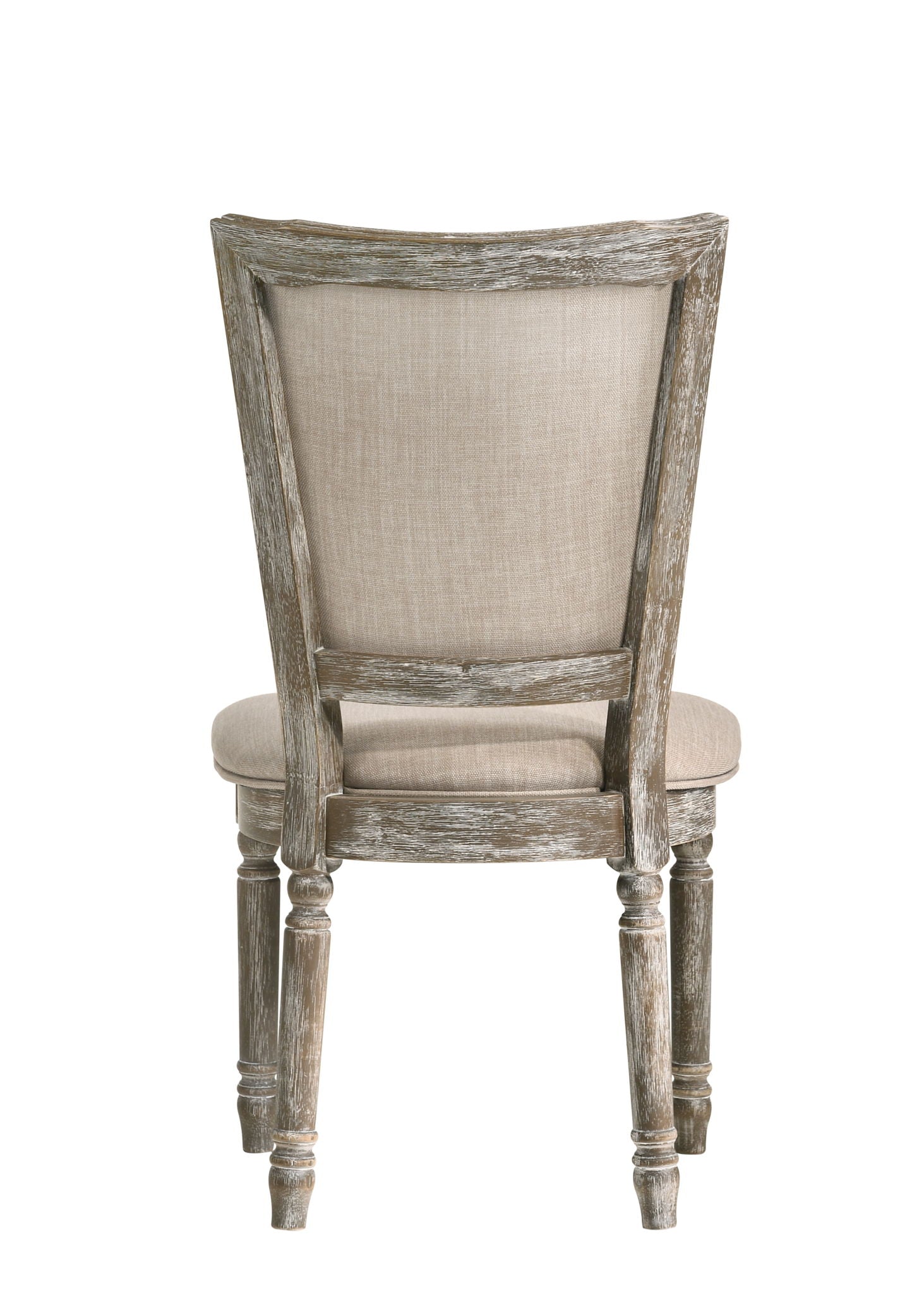 Gabrian - Two Tone, Reclaimed Side Chair (Set of 2) - Beige / Gray Acme