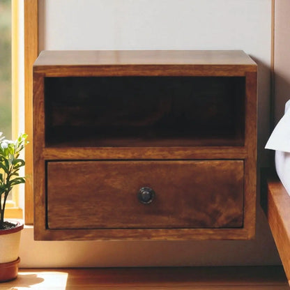 Solis - 1 Drawer Wall Mounted Nightstand Artisan Furniture