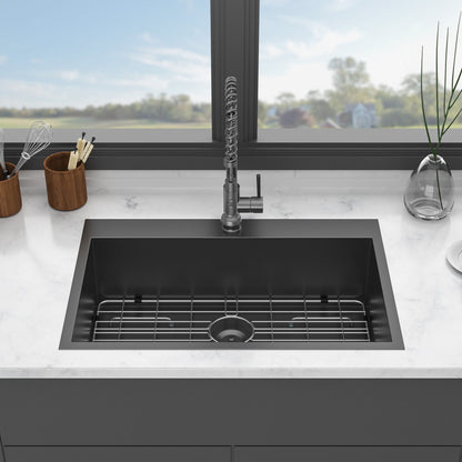 Drop In Kitchen Sink, 16 Gauge Stainless Steel, Topmount Daily Nest