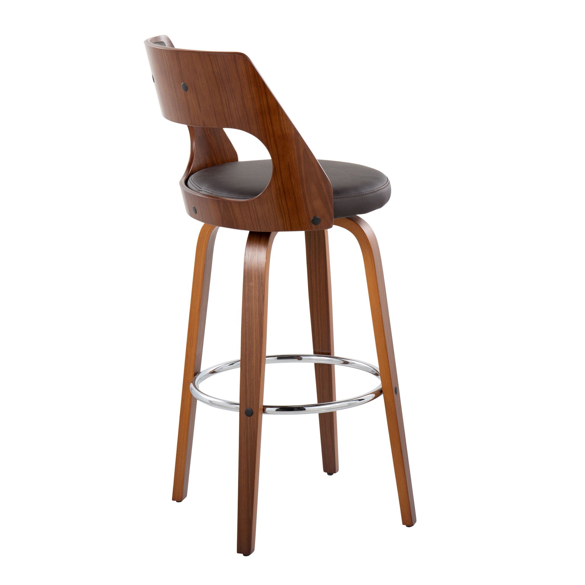 Cecina - Mid-Century Modern Barstool With Swivel (Set of 2) Lumi Source