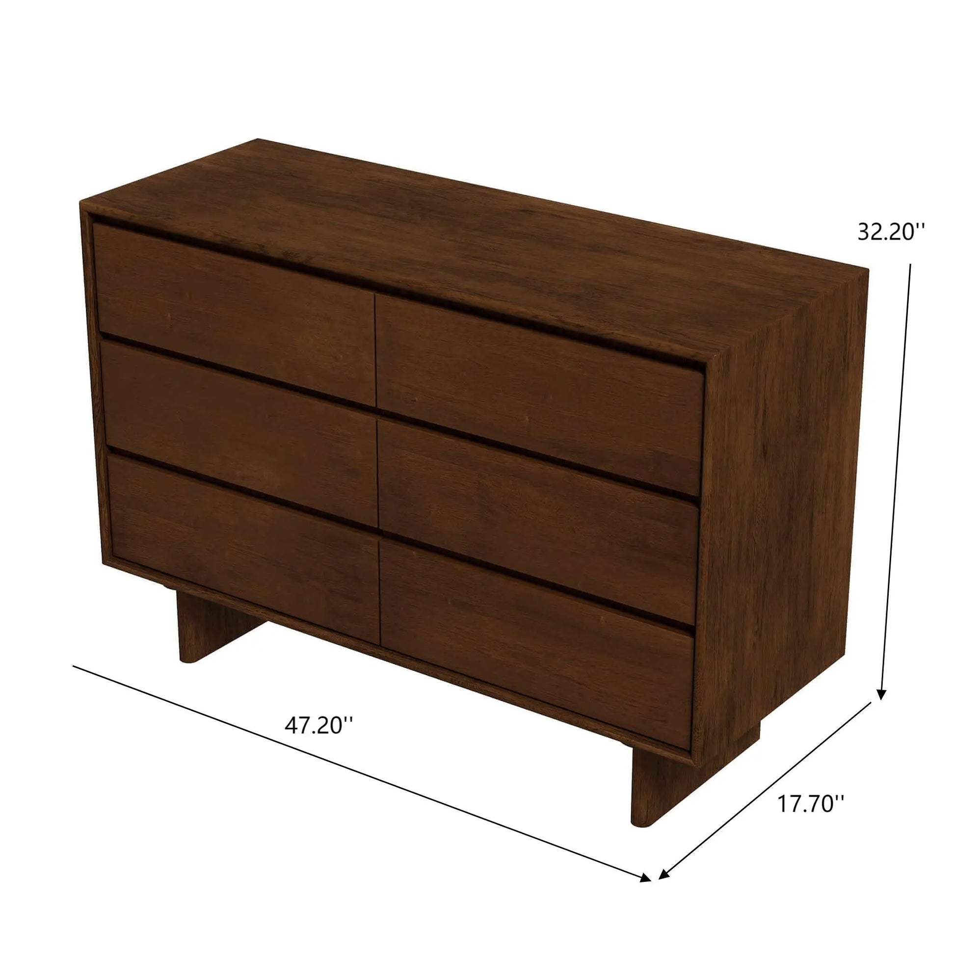 Dubrovnik - Dresser With 6 Drawers - Brown Ashcroft Furniture