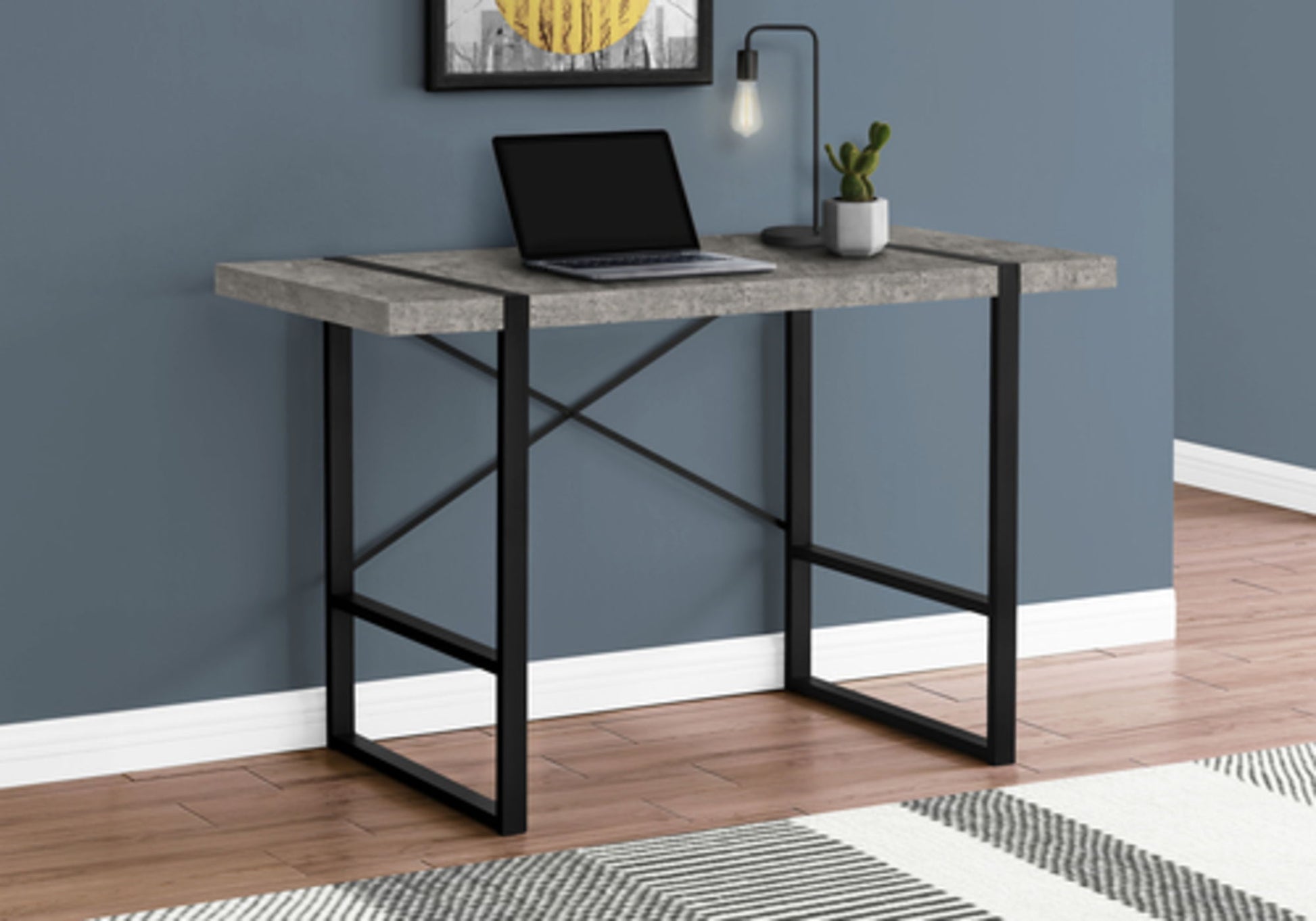 Industrial Design Computer Desk For Home Office, Laptop 8th Street