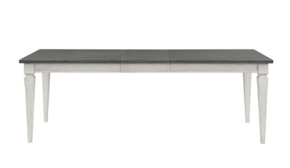 Katia - Dining Table With Leaf - Gray / White Acme