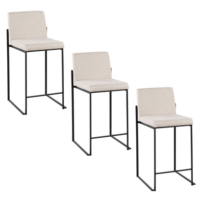Fuji - Contemporary Modern Elegance, High Back Counter Stool Lumi Source