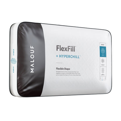 Malouf - Shoulder Cutout Foam & Fiber Pillow With PE Cover Malouf