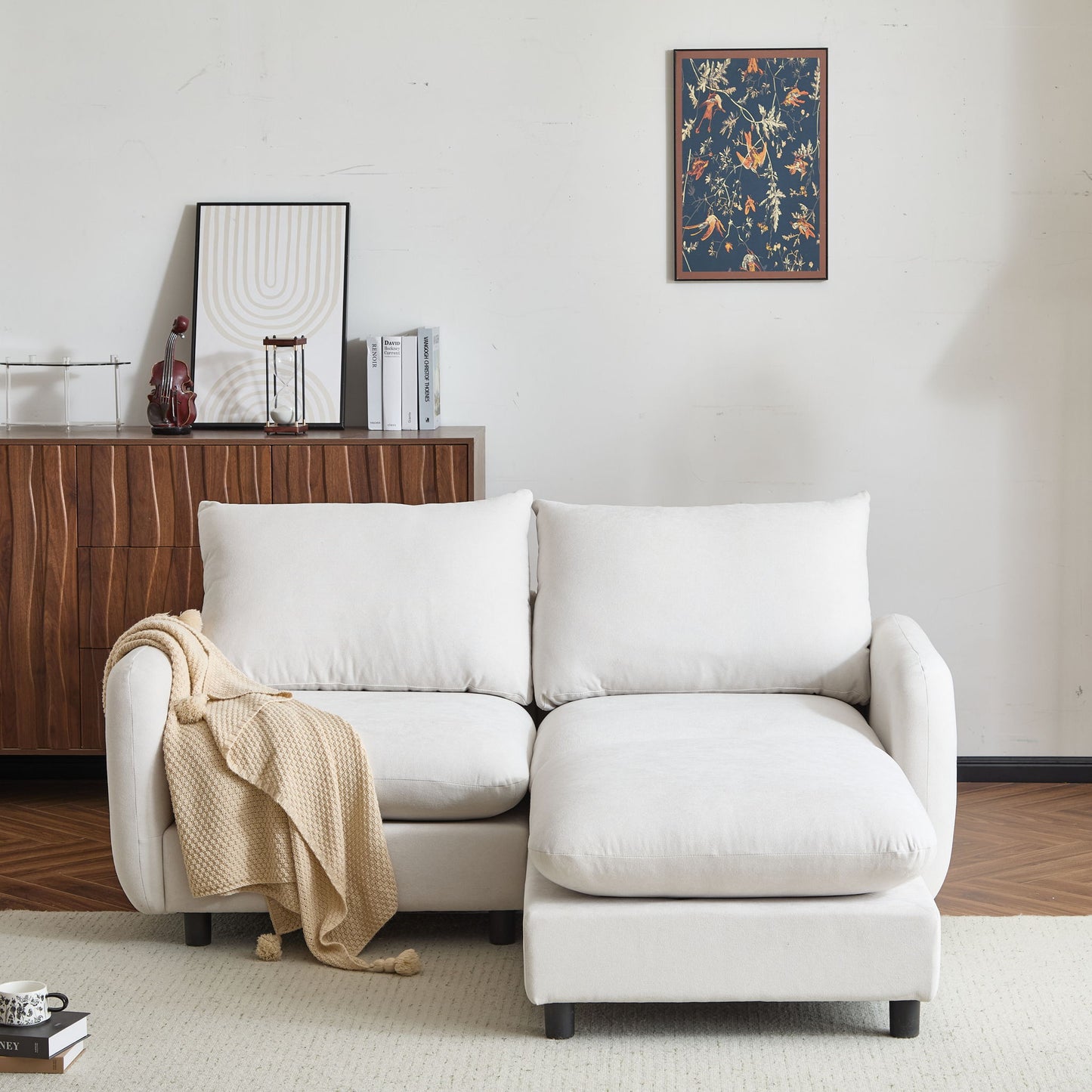 Oversize Modular Free Combination Sectional Sofa Couch With Ottoman For Living Room Noble House