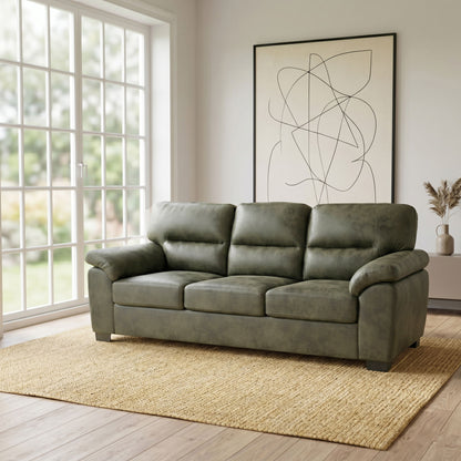3 Seater Sofa With Padded Armrests And Triangular Leg Home Essentials