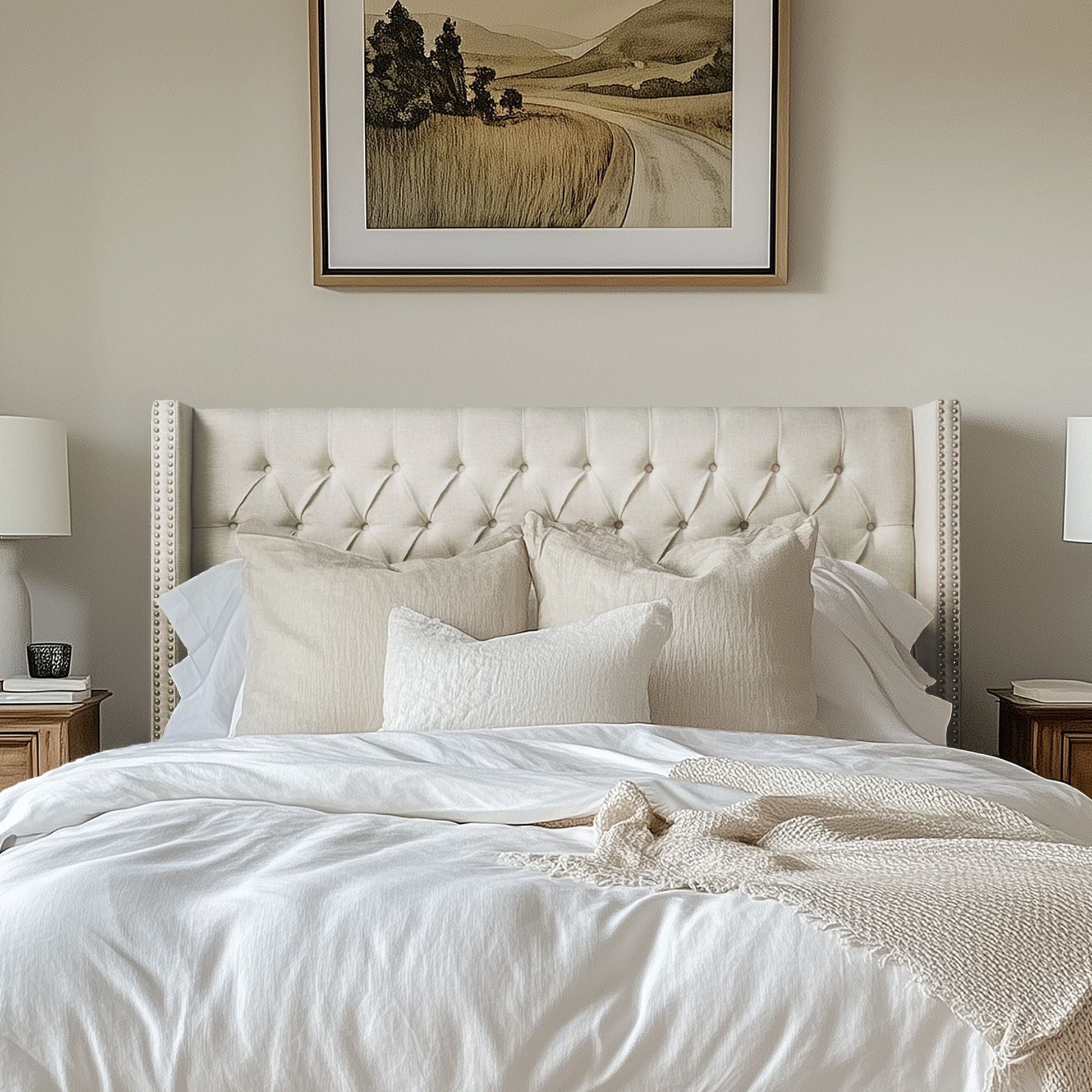 Amelia - Upholstery Headboard - Cream Madison Park
