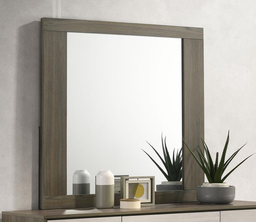 Fenwick - Dresser Mirror - - Gray Oak Coaster Fine Furniture