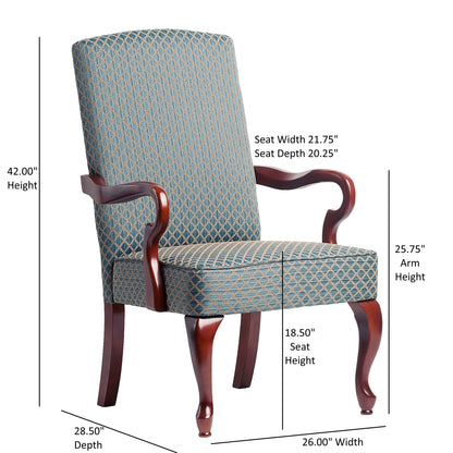 Delaney - Elegant Gooseneck Arm Chair With High Back Ridgecrest Home