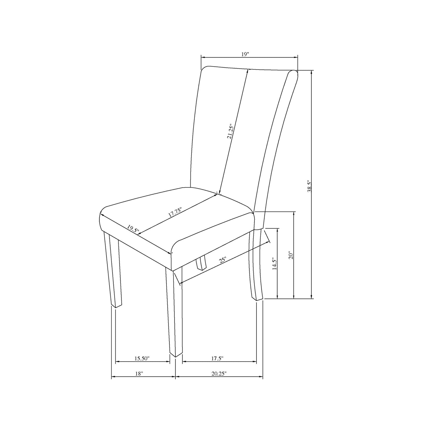 Oceanic - Dining Chair (Set of 2) - Gray Global Furniture USA