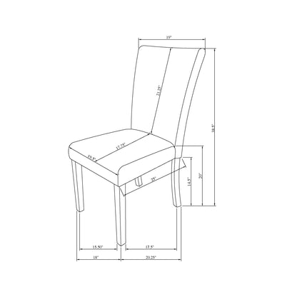 Oceanic - Dining Chair (Set of 2) - Gray Global Furniture USA