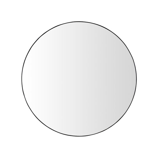 Wall Circular Framed Vanity Mirror For Bathroom, Living Room Decor - Black Daily Nest