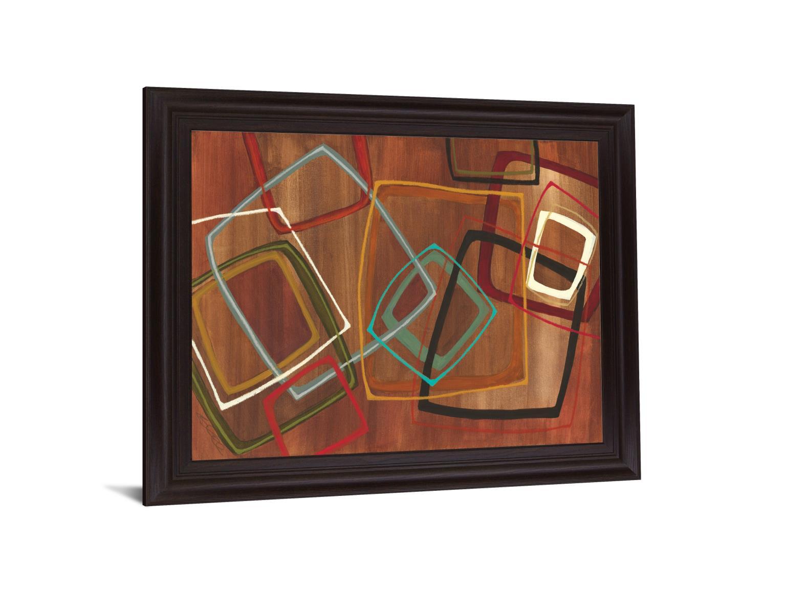 Retro Squares - 28" x 34" Framed Wall Art Classy Art