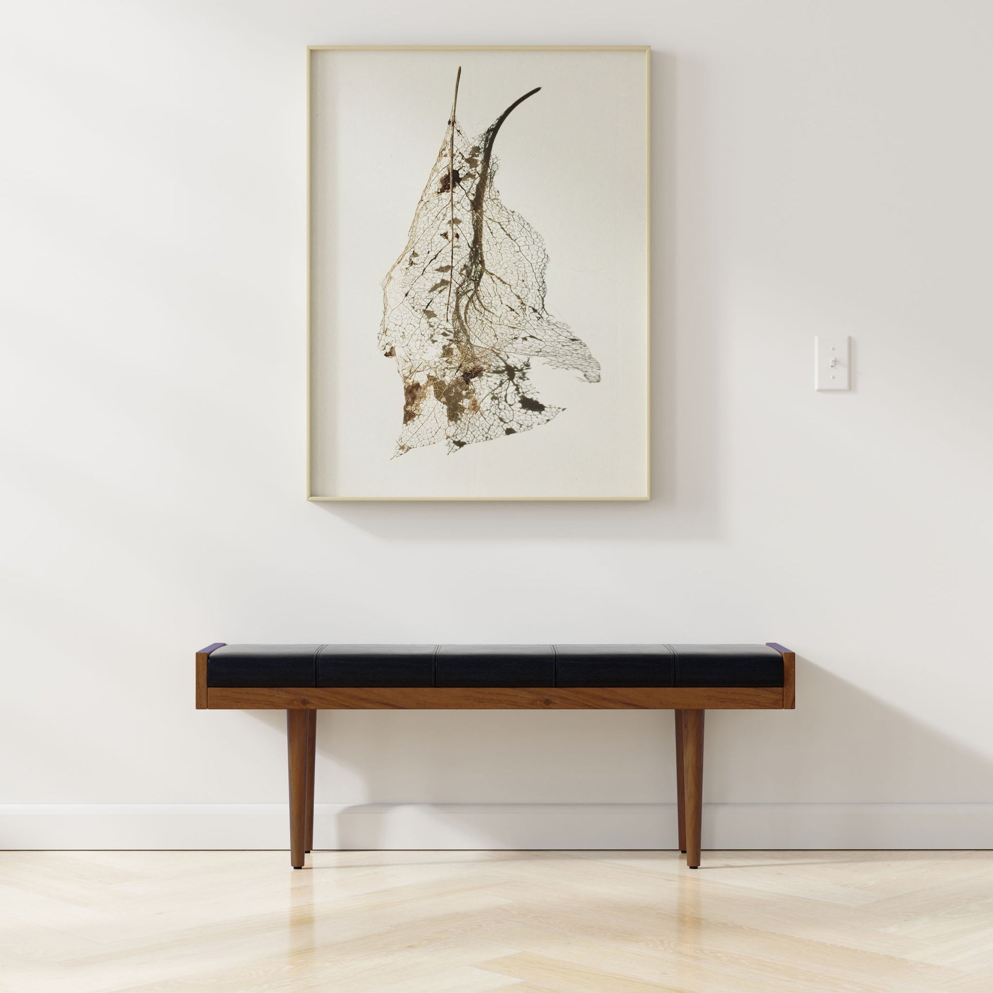 Anya - Ottoman Bench - Black Simpli-Home
