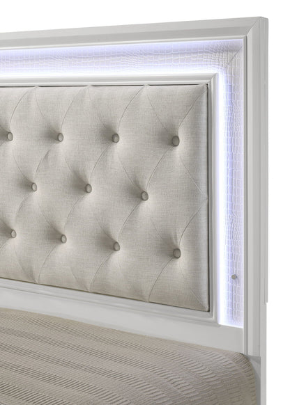 Lyssa - Bed With LED Crown Mark