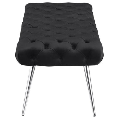 Ella - Upholstered Tufted Bench Metal Legs Coaster Fine Furniture