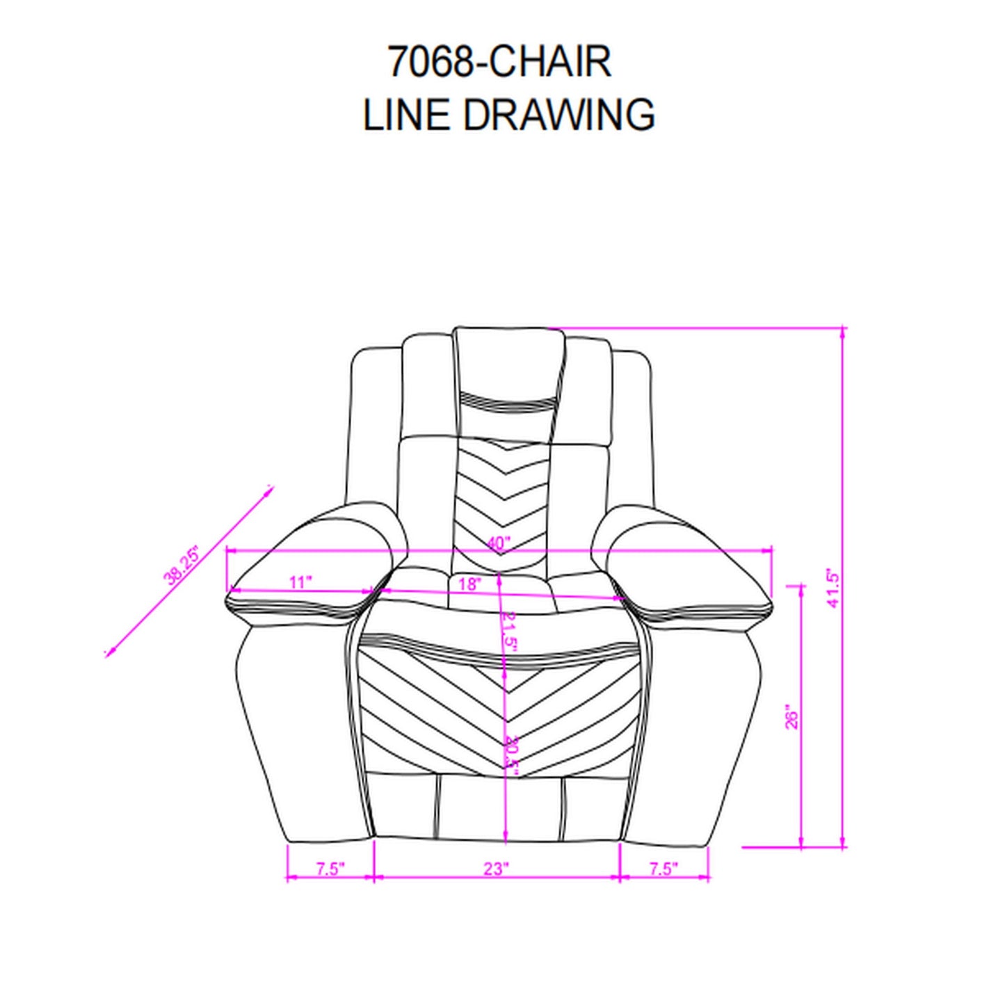 Raize - Power Recliner With LED Functionality - Gray Global Furniture USA