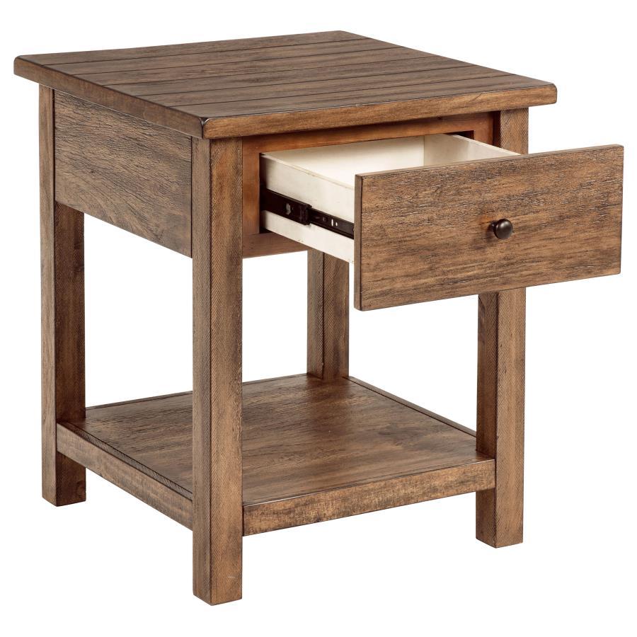 Payne - 1 Drawers Wood End Table with Shelf Coaster Fine Furniture