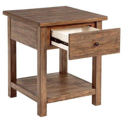 Payne - 1 Drawers Wood End Table with Shelf Coaster Fine Furniture