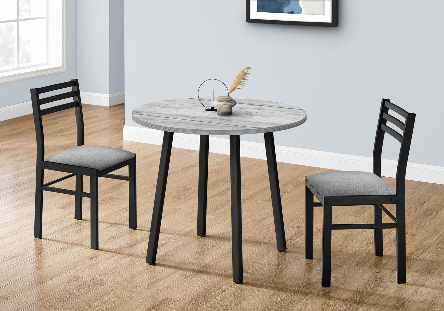 3 Pieces Dining Table Set, Small, Drop Leaf, Contemporary & Modern 8th Street