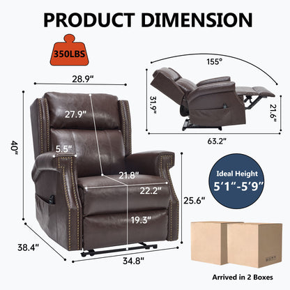 Manual Recliner Chair  With Heavy Duty Motion Mechanism, 8 Vibrating Nodes And 3 Massage Modes For Living Room Home Essentials