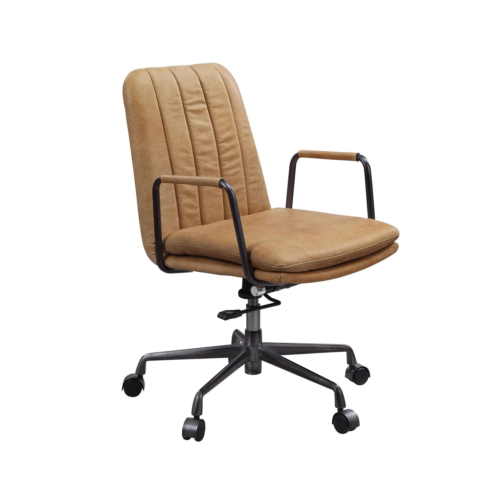 Eclarn - Top Grain Leather Office Chair - Brown Acme