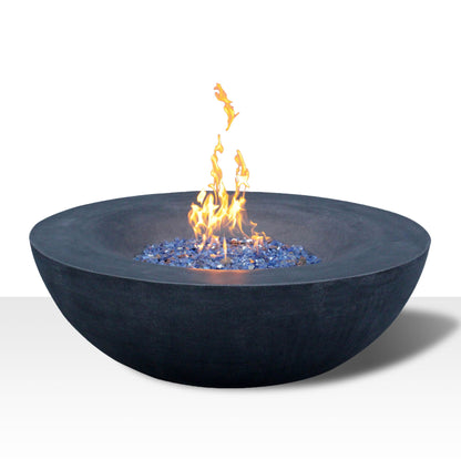 Outdoor Concrete Propane Gas Fire Pit Bowl Home Essentials