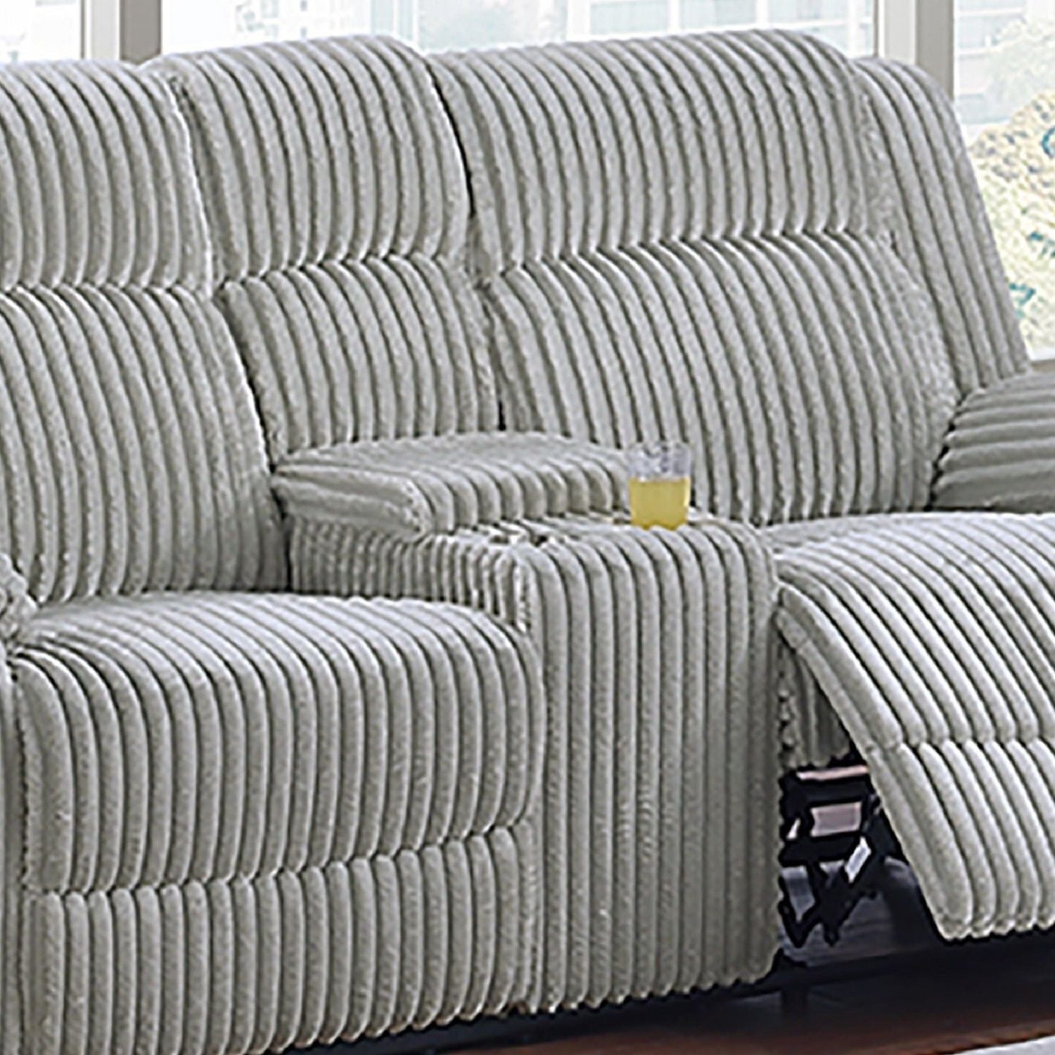Motion Loveseat With Console Home Essentials