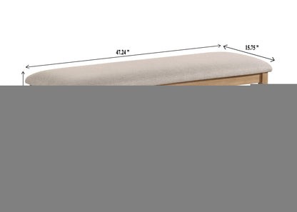 Arden - Bench - Light Brown / Gray Crown Mark
