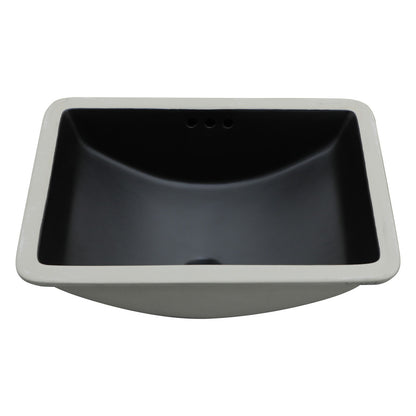 Modern Ceramic Undermount Bathroom Sink With Overflow, High Quality Daily Nest