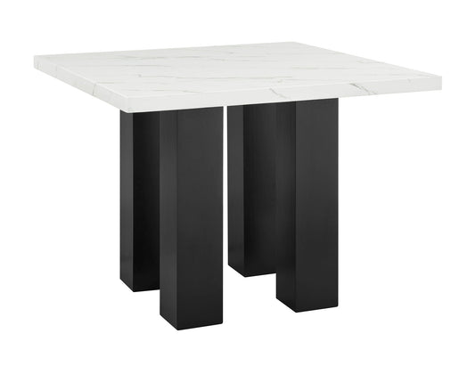 Parkside - Counter Height Table - White / Black Crown Mark