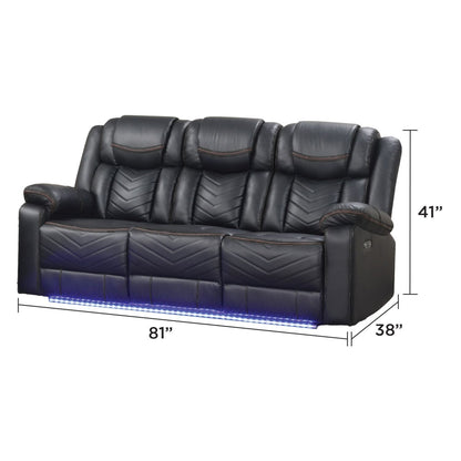 Challenger - LED Power Recliner Sofa Matrix Furniture Group