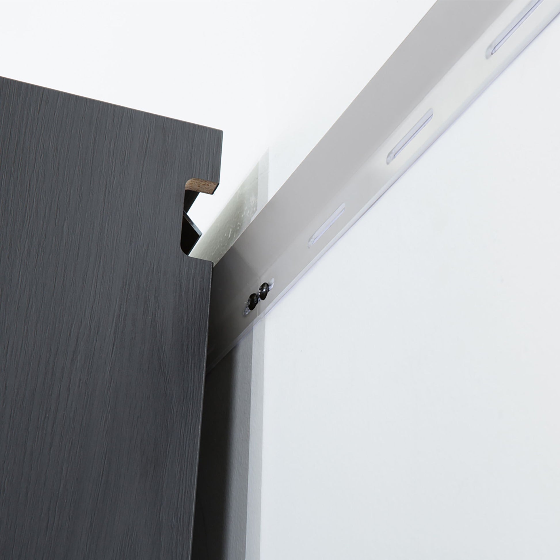 Astro Series - Metal Wall Storage Cabinet With Soft Closing Drawers - Metallic Gray Daily Nest