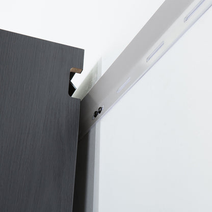 Astro Series - Metal Wall Storage Cabinet With Soft Closing Drawers - Metallic Gray Daily Nest