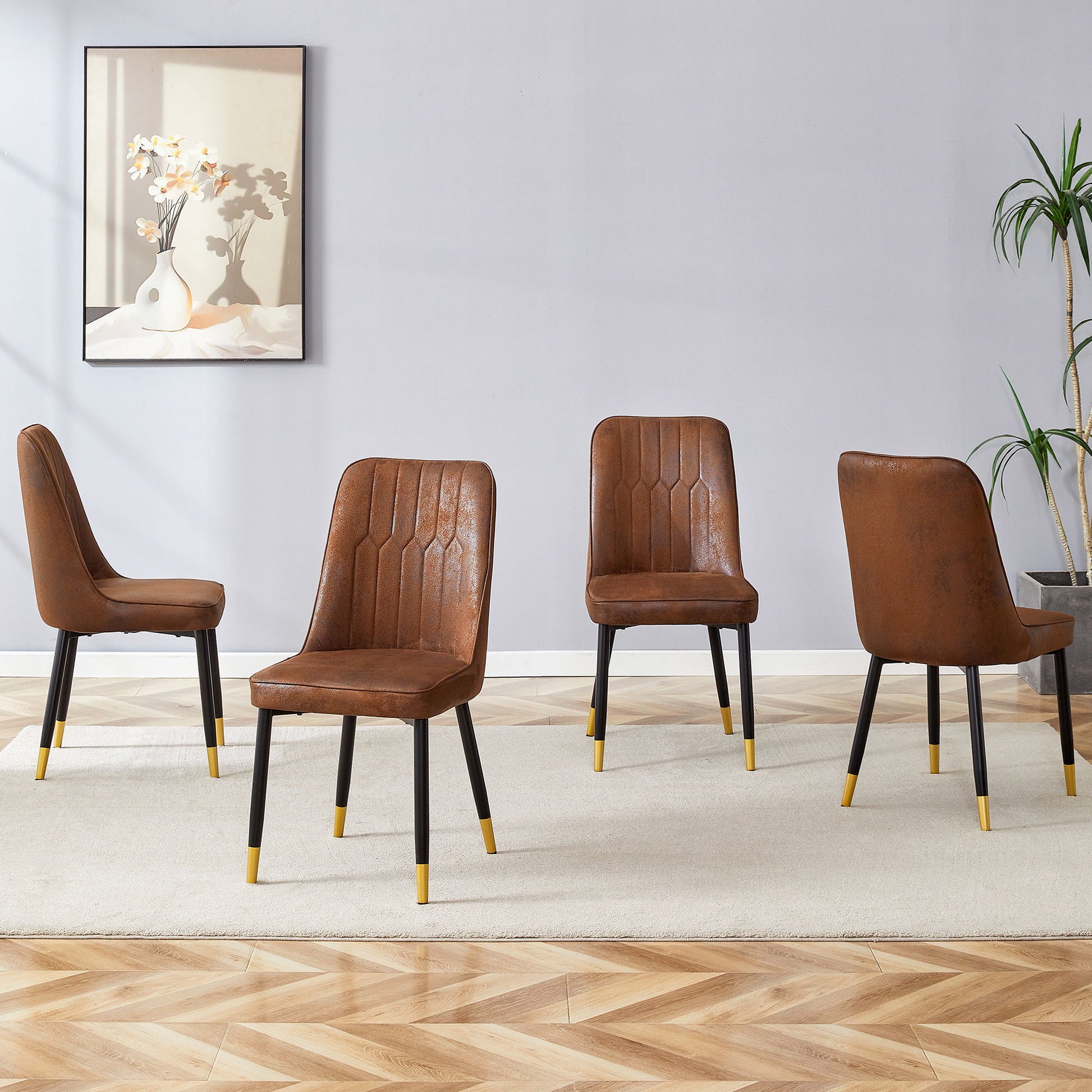 Modern Chair With Metal Legs Home Essentials